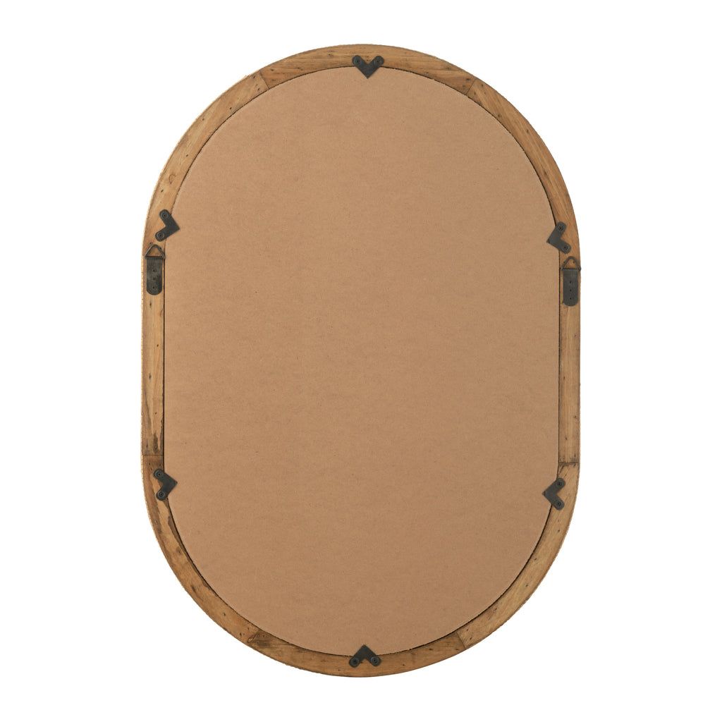 Miroir Ovale Rotin Naturel - Designix