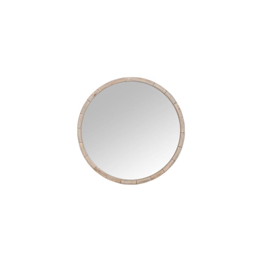 Miroir Rond Bois Naturel Petit - Designix