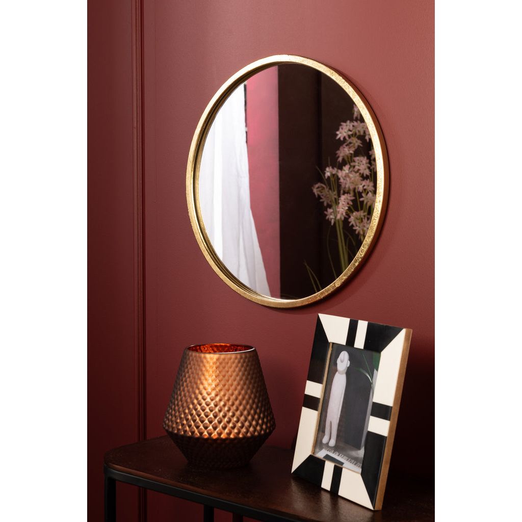 Miroir Rond Doré Petit - Designix