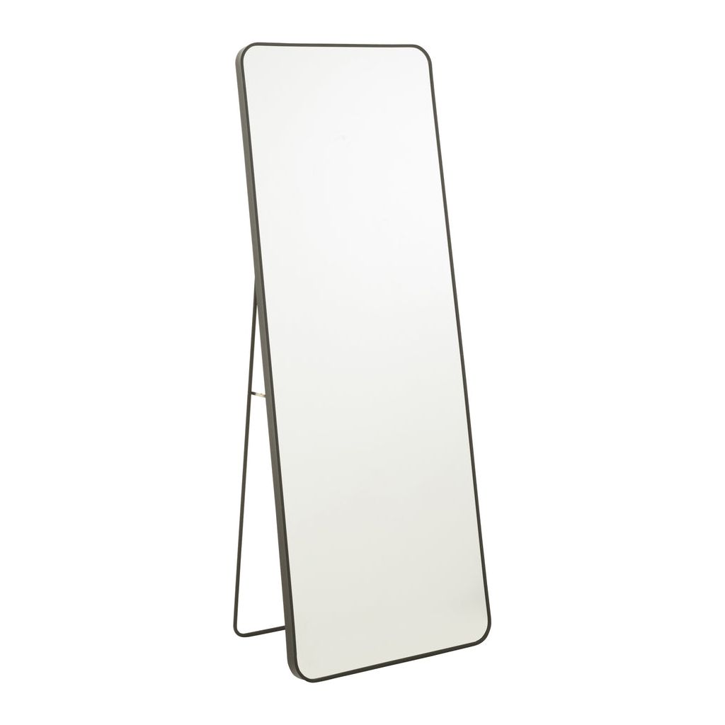 Miroir Sur Pied Noir Rectangulaire - Designix