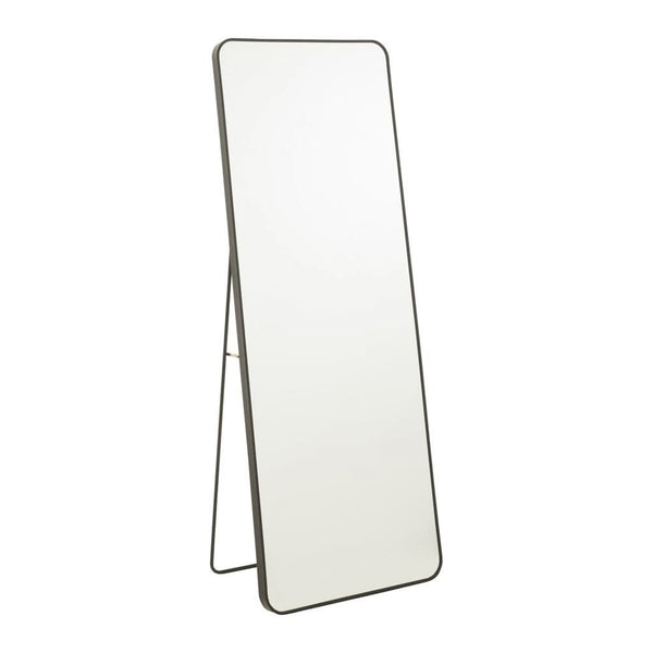 Miroir Sur Pied Noir Rectangulaire