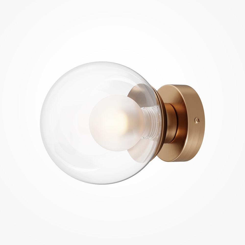 Basic form Suspension luminaire doré