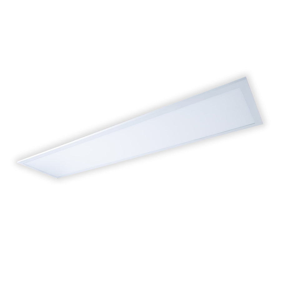 Plafonnier Nicola blanc, L 119,5 cm