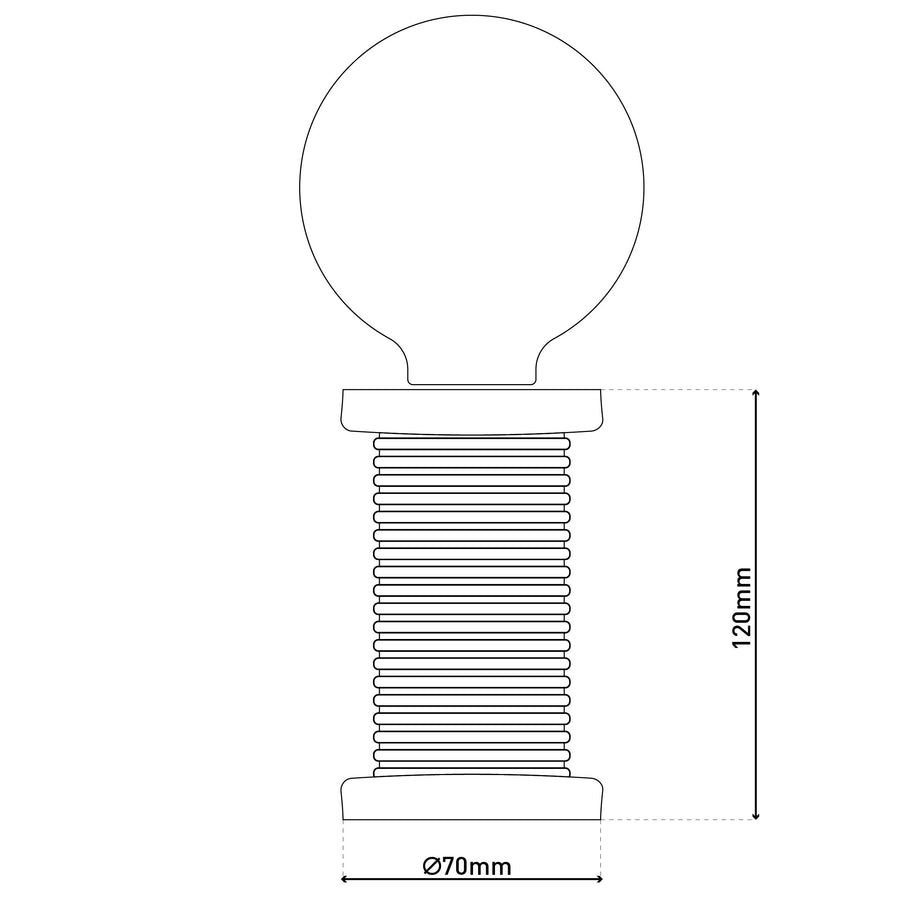 Lampe à poser MAX turquoise