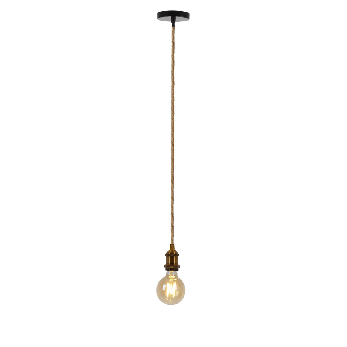 Suspension Ontario laiton, H 85 cm