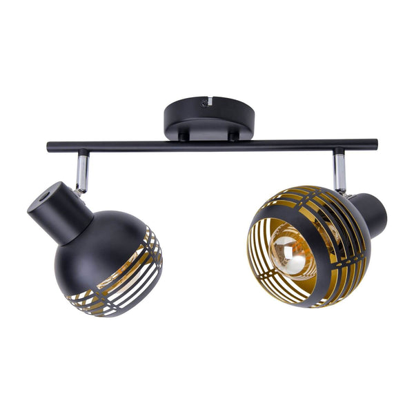 Plafonnier Casco noir, L 36 cm