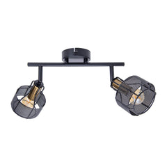 Plafonnier Foro noir, L 32 cm