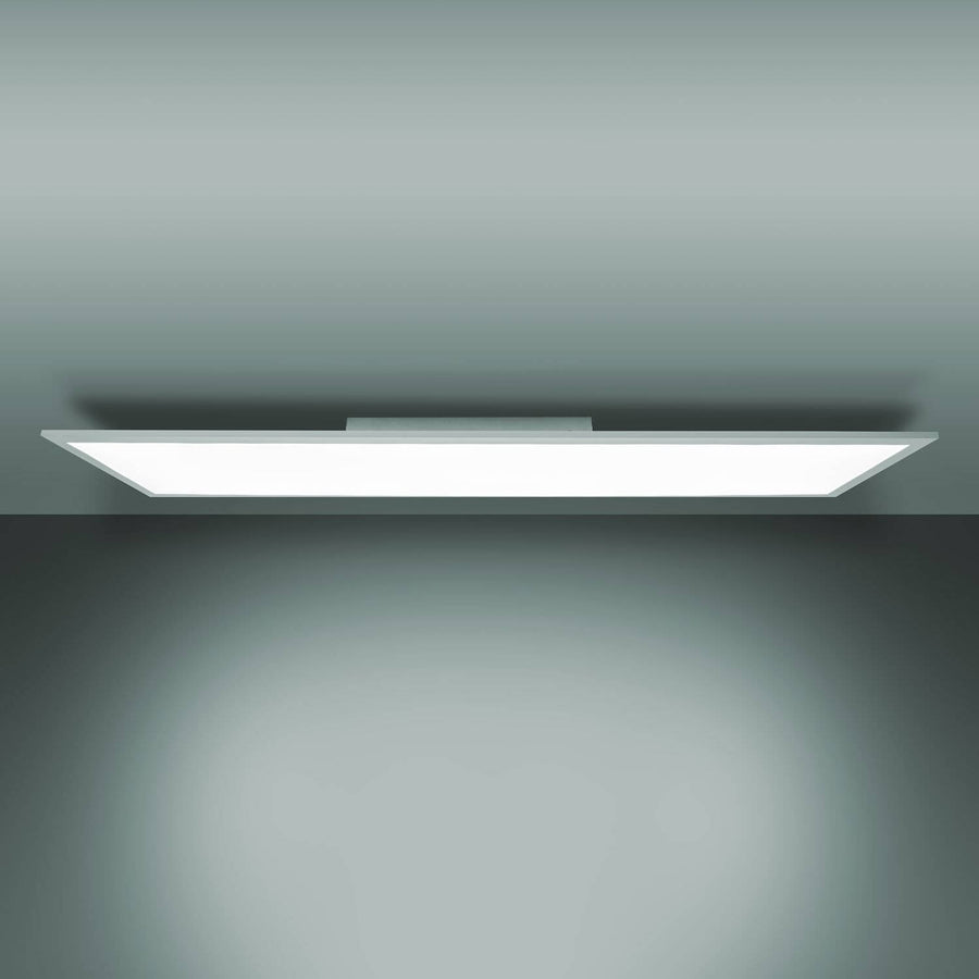 Plafonnier Nico blanc, L 119,5 cm