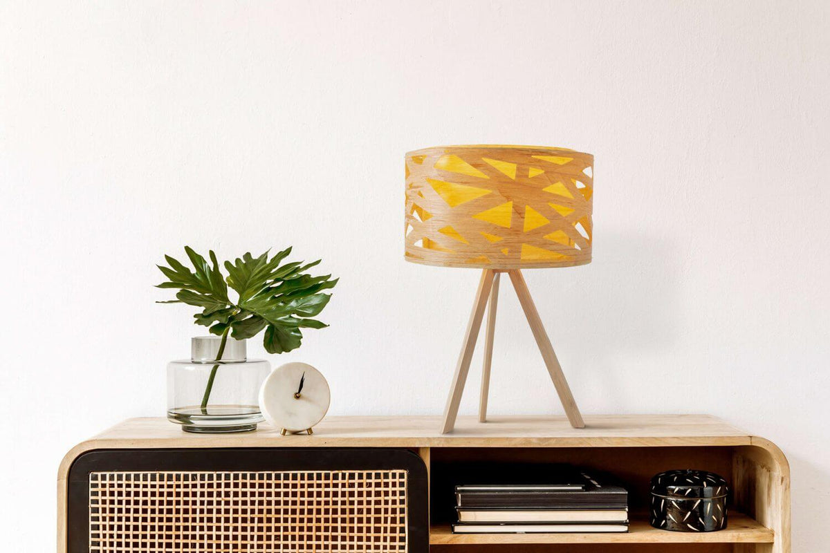 Lampe à poser Finja bois, bambou