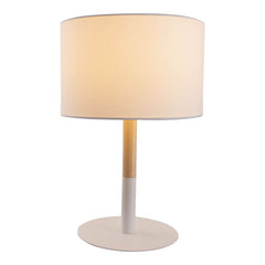 Lampe à poser Tessile blanche, tissu