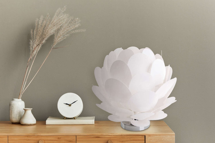Lampe à poser Fora blanche