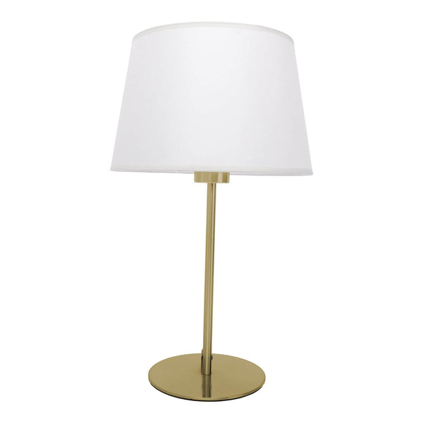 Lampe à poser Bologna laiton, tissu