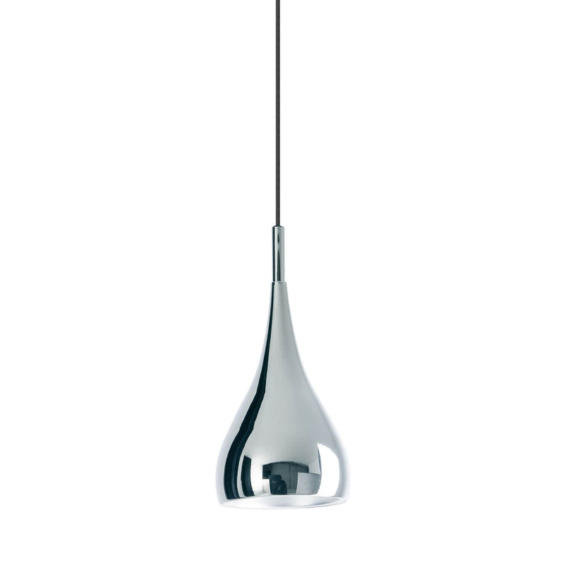 Suspension Style chromée, H 139 cm