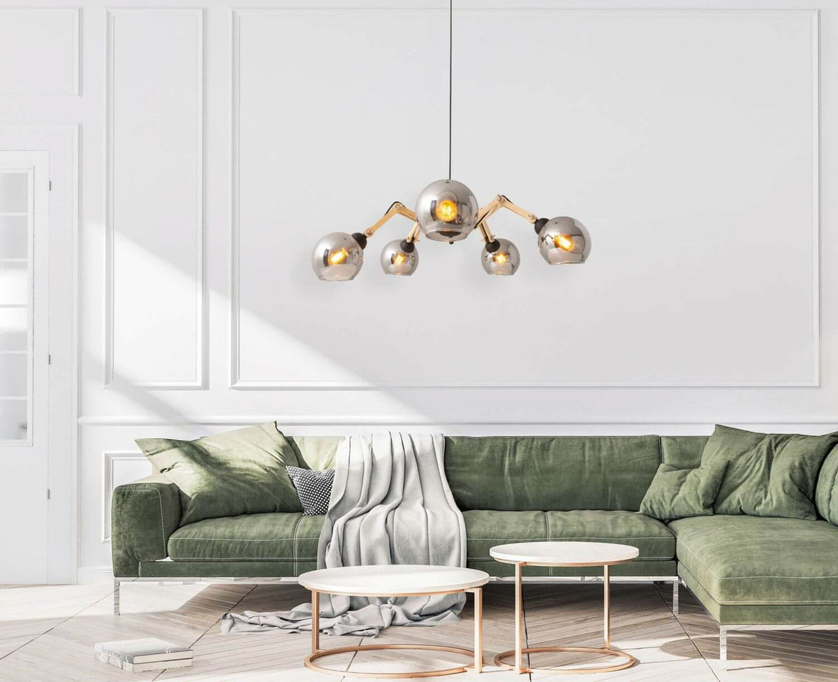 Suspension Soito noire, verre