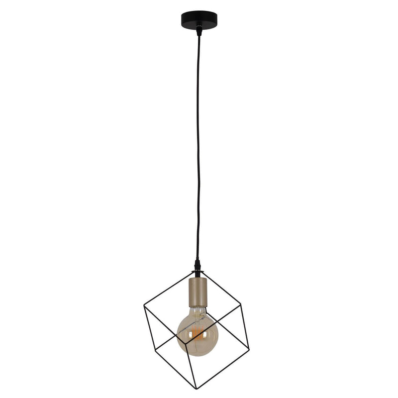 Suspension Canto noire, H 118 cm
