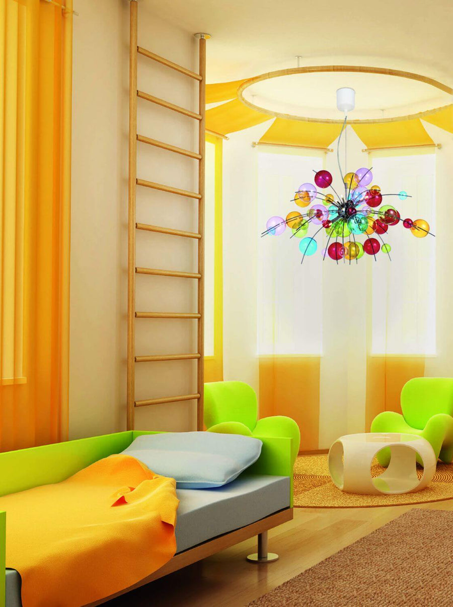 Suspension Explosion multicolore, verre (7030961)