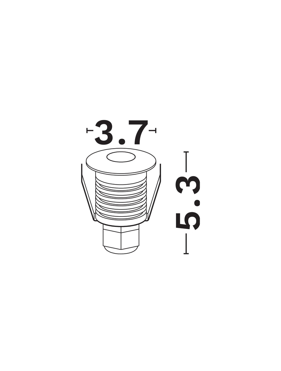 Luminaire extérieur Bang nickel, H 5,3 cm (9019212)