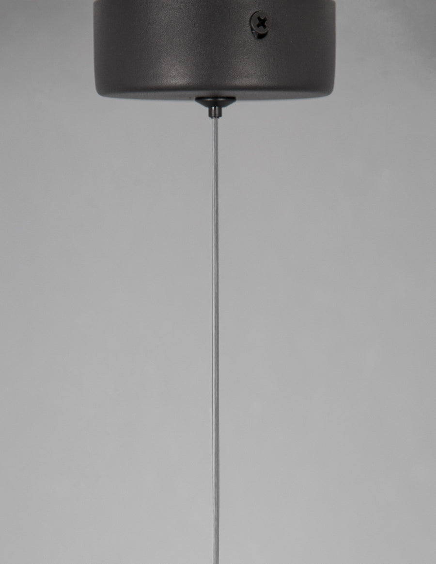 Suspension Giono noire, H 180 cm