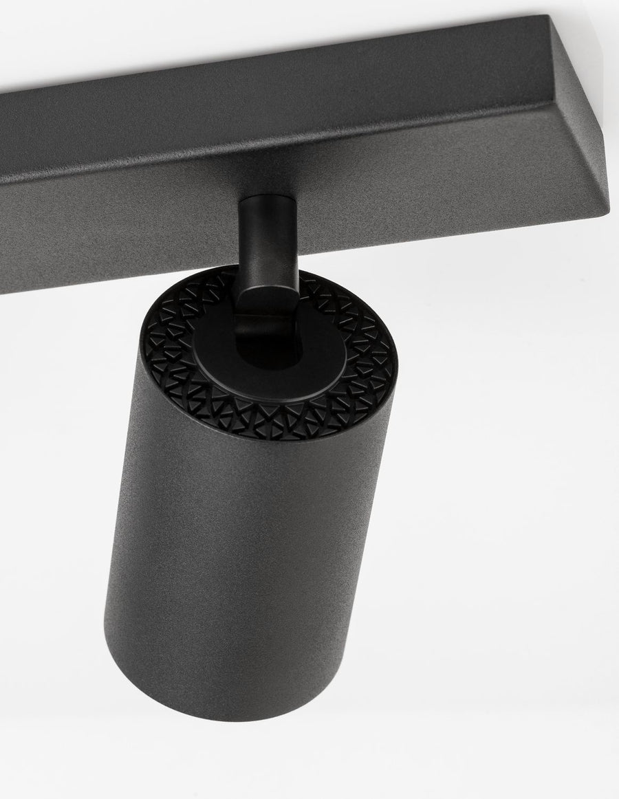 Plafonnier TOD 2 lumières noir