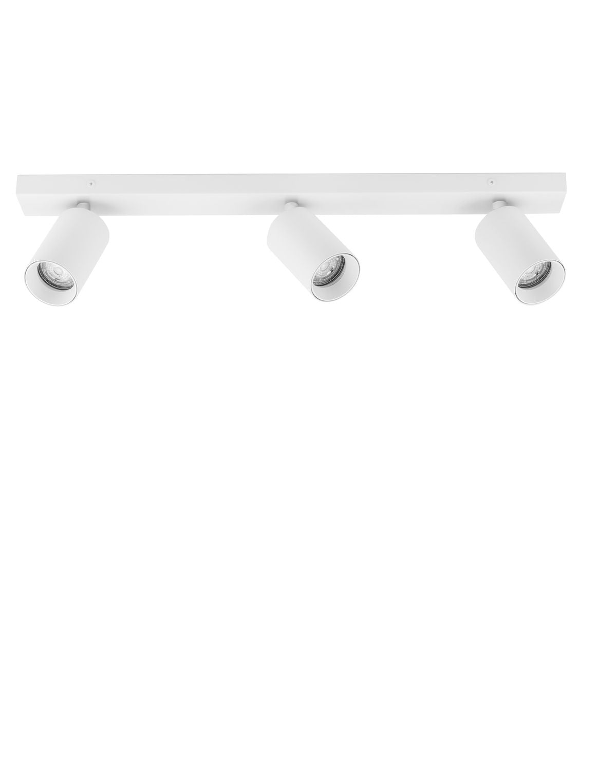 Plafonnier TOD 3 lumières blanc, L 55 cm