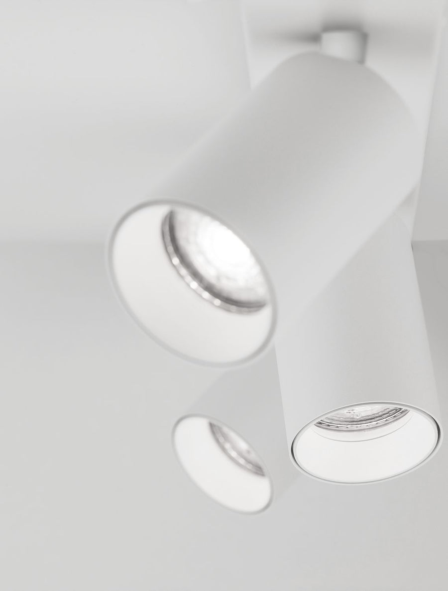 Plafonnier TOD 3 lumières blanc, L 55 cm