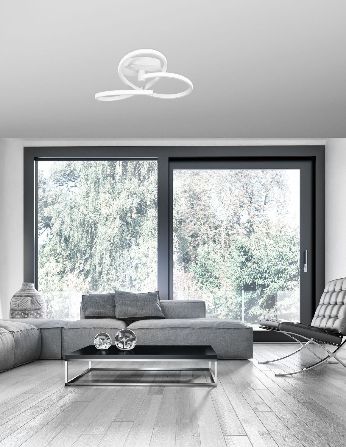 Plafonnier Fusion blanc