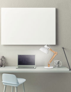 Lampe à poser Lila blanche, bois