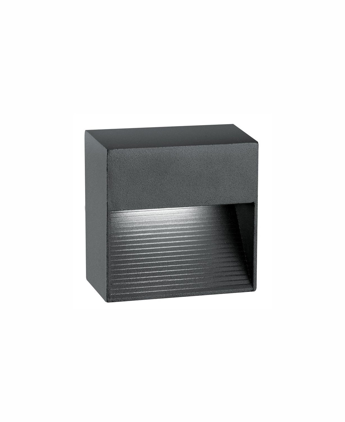 Applique extérieure Krypton grise, H 8,5 cm
