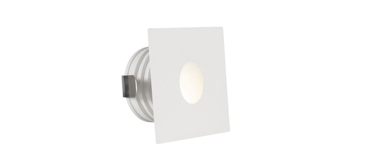 Applique extérieure Passagio blanche, H 3,9 cm