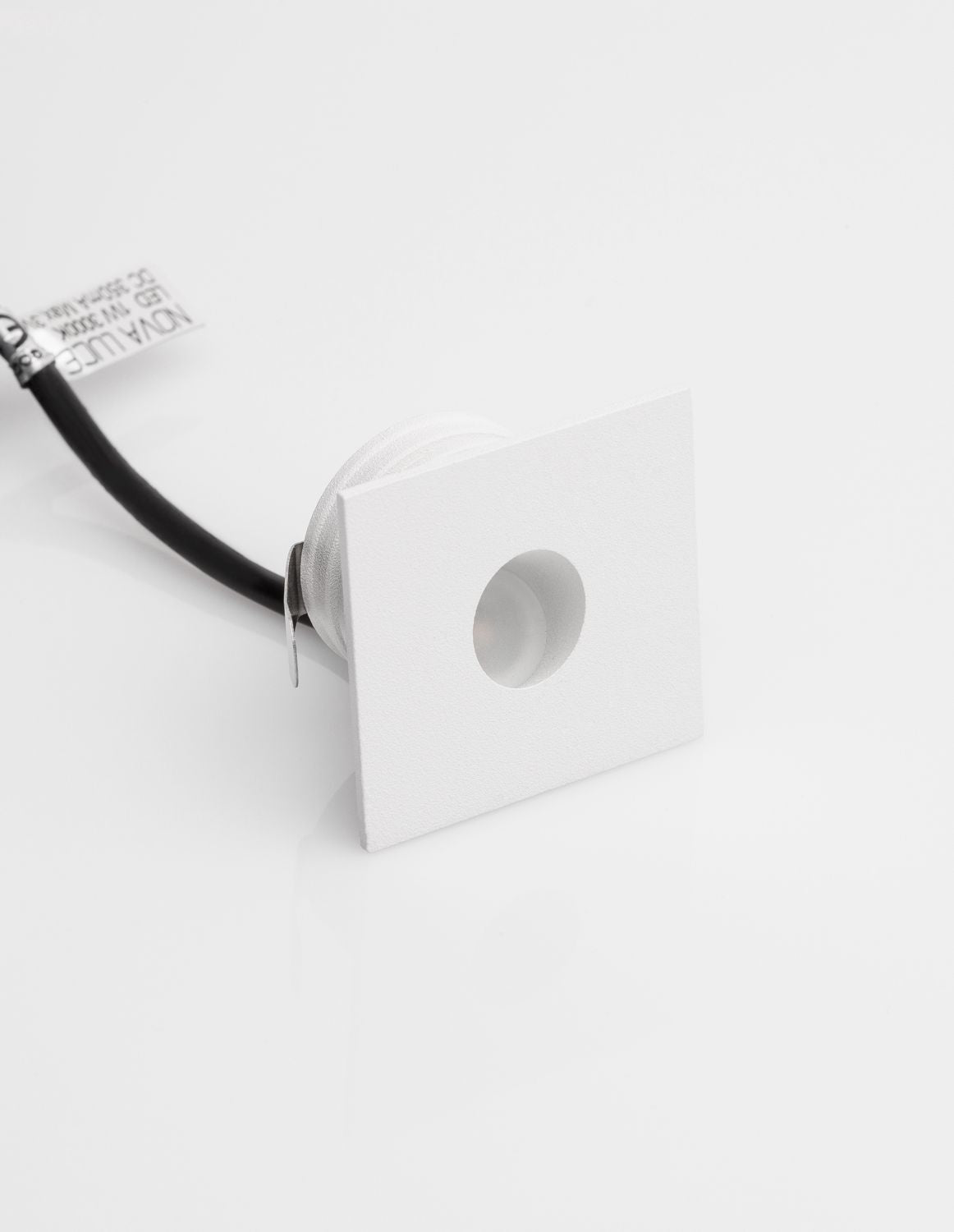 Applique extérieure Passagio blanche, H 3,9 cm