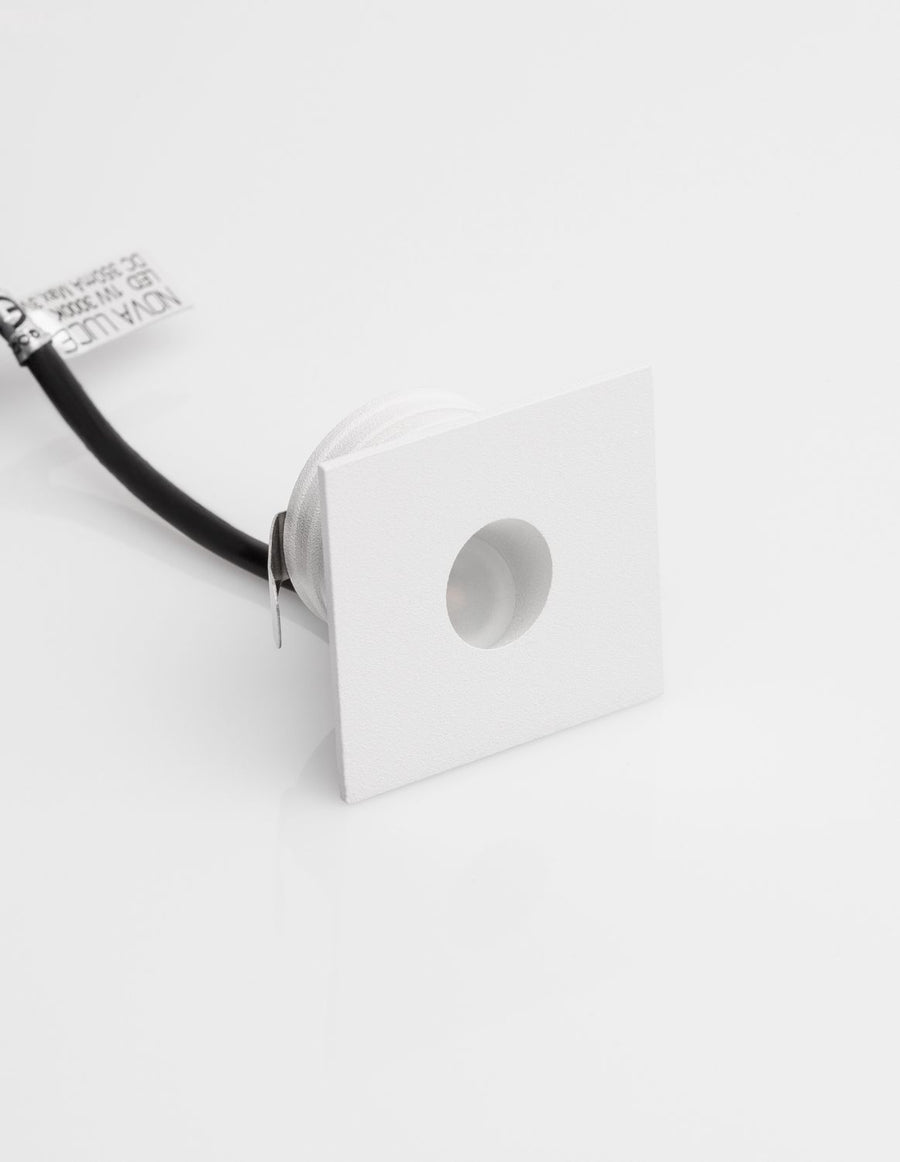 Applique extérieure Passagio blanche, H 3,9 cm