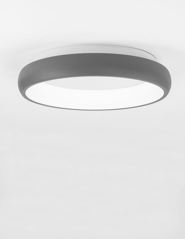 Plafonnier Albi gris, Ø 41 cm