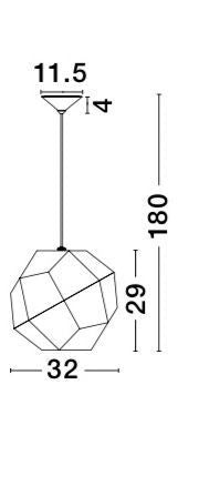 Suspension Foggia dorée (82148732)