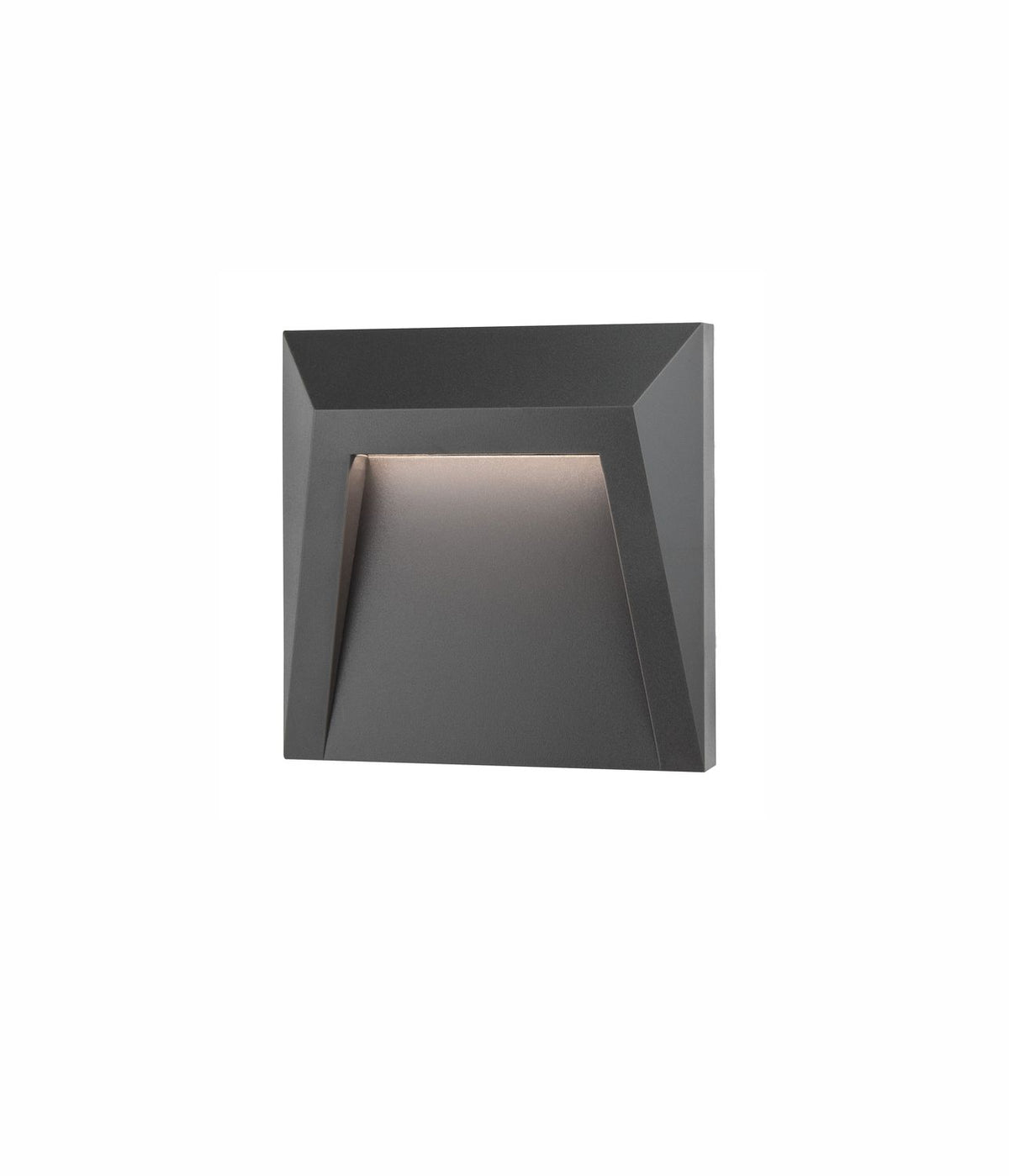 Applique extérieure Luton grise, H 12,5 cm
