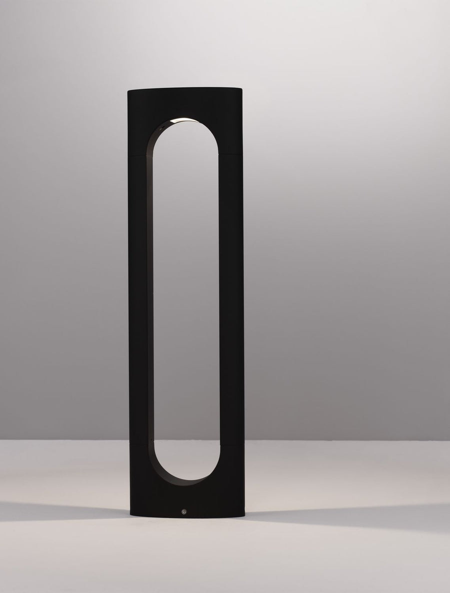 Borne extérieure Portal noire, H 65 cm