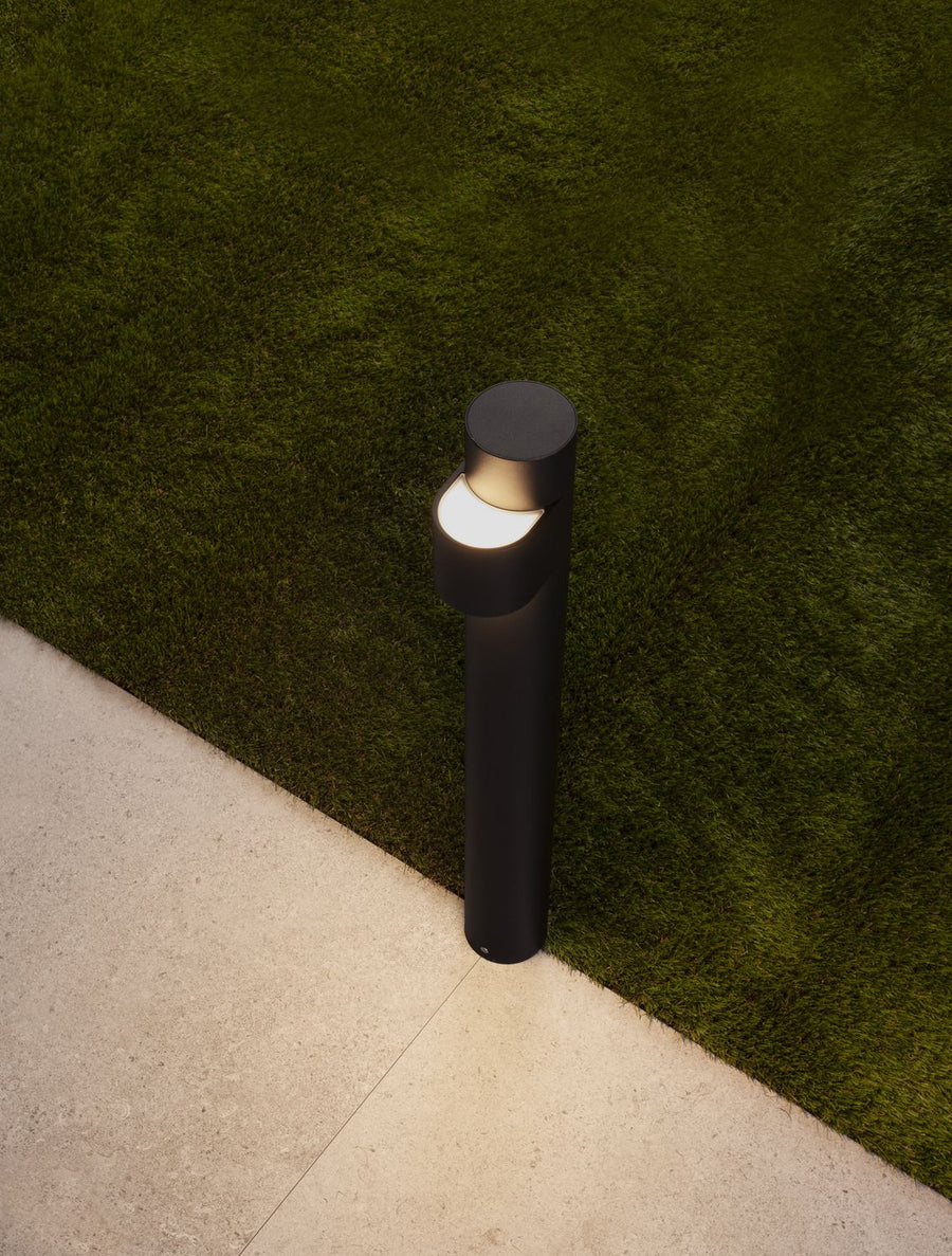 Borne extérieure Aduro noire, H 65 cm