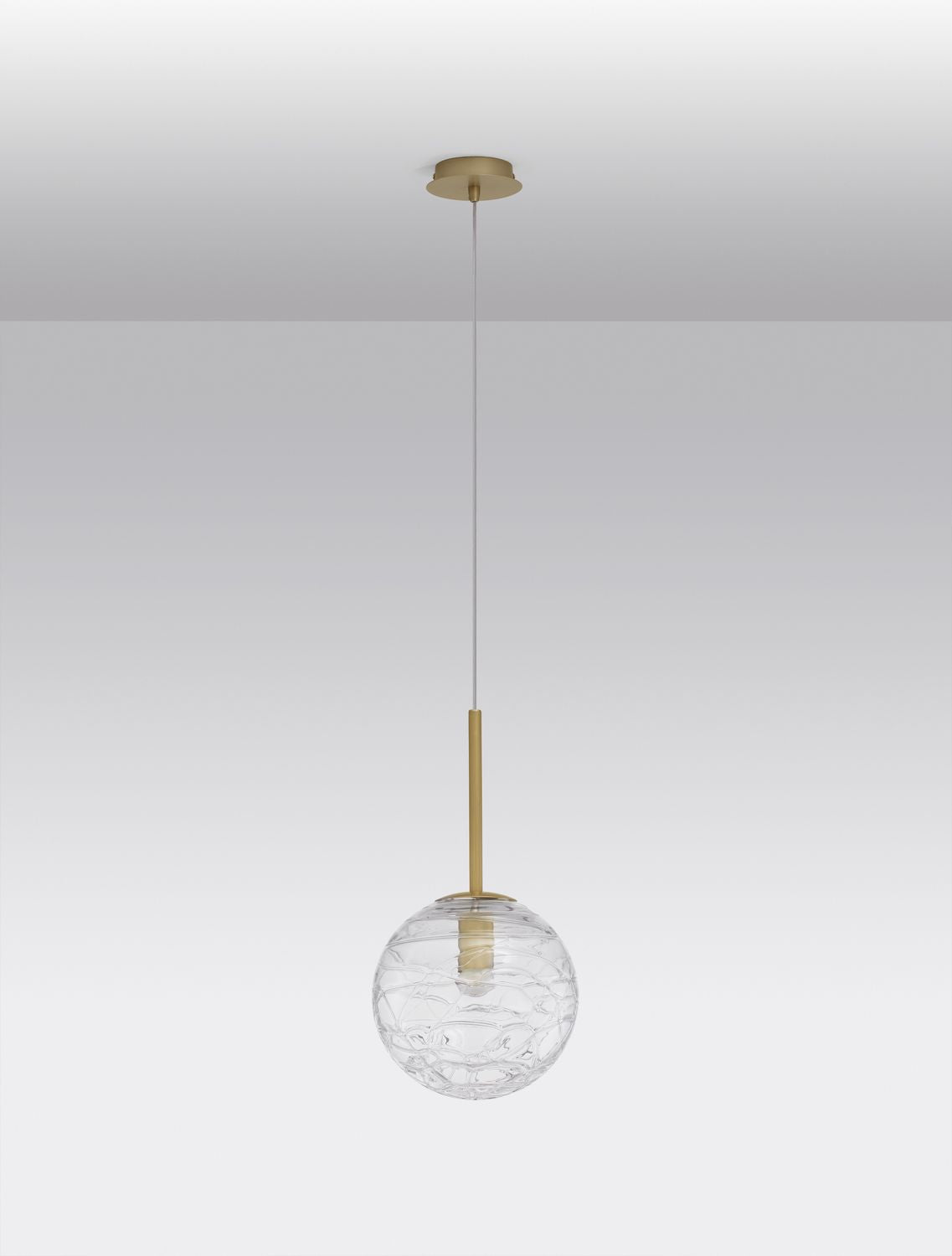 Suspension Coen dorée, verre (9006042)