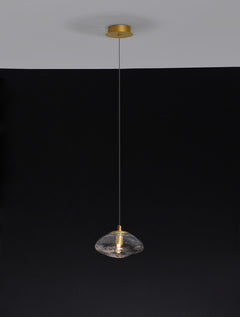 Suspension King dorée, verre (9006045)