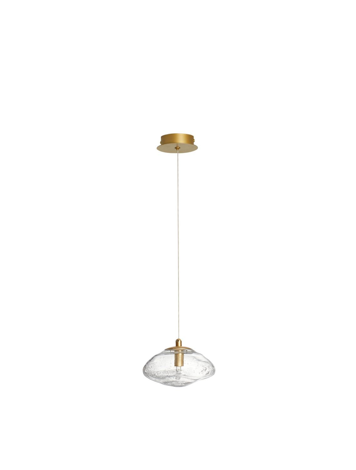 Suspension King dorée, verre (9006045)