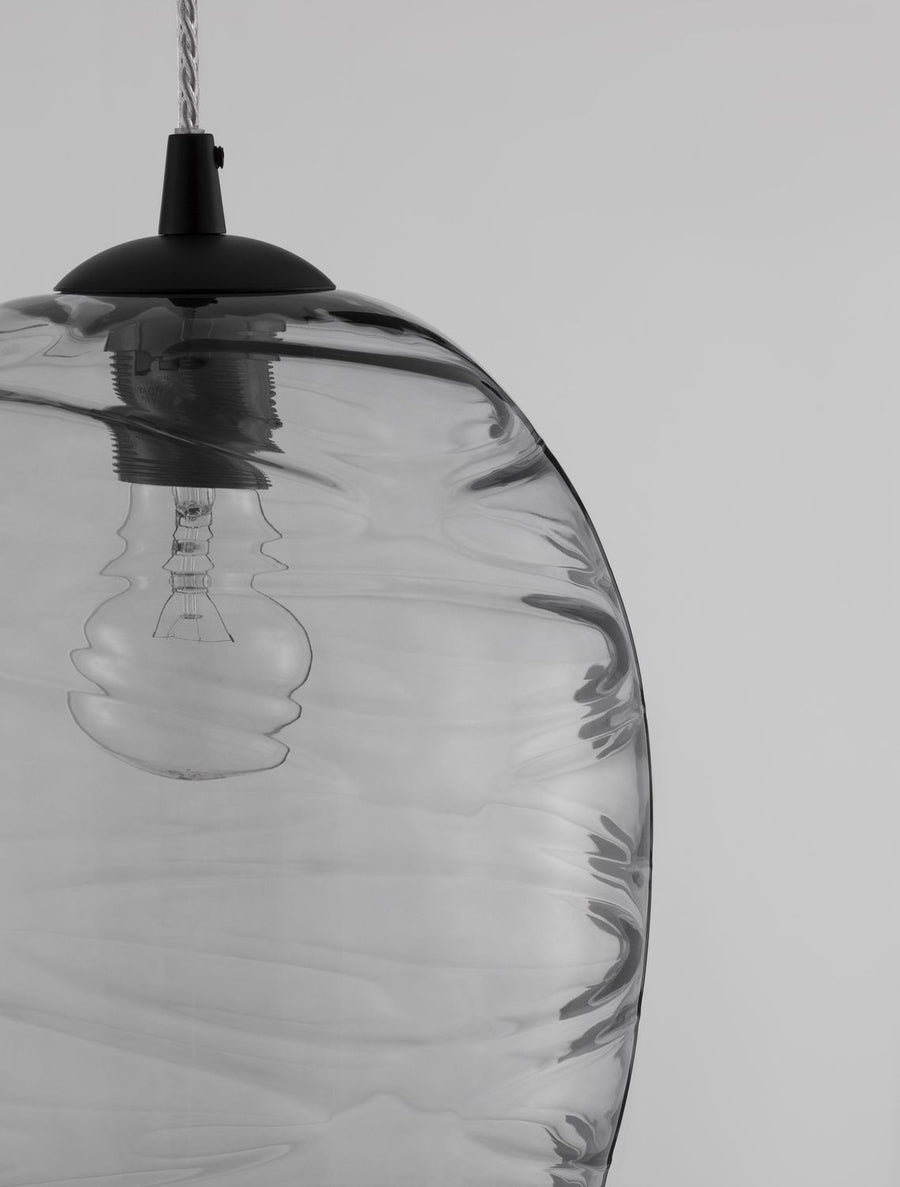 Suspension Evleen noire, verre (9009259)
