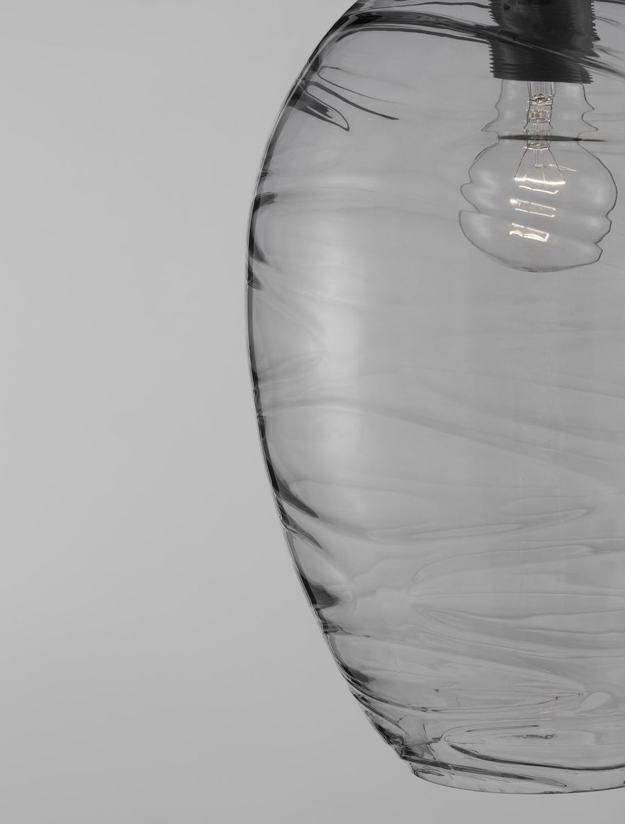 Suspension Evleen noire, verre (9009259)