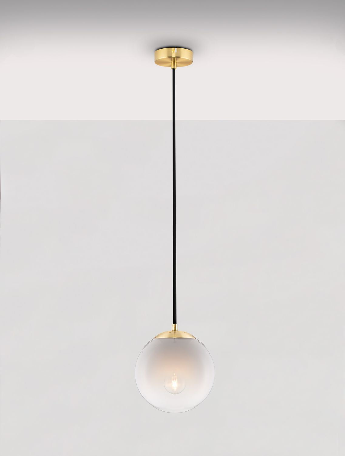 Suspension Vita dorée, verre (9028837)