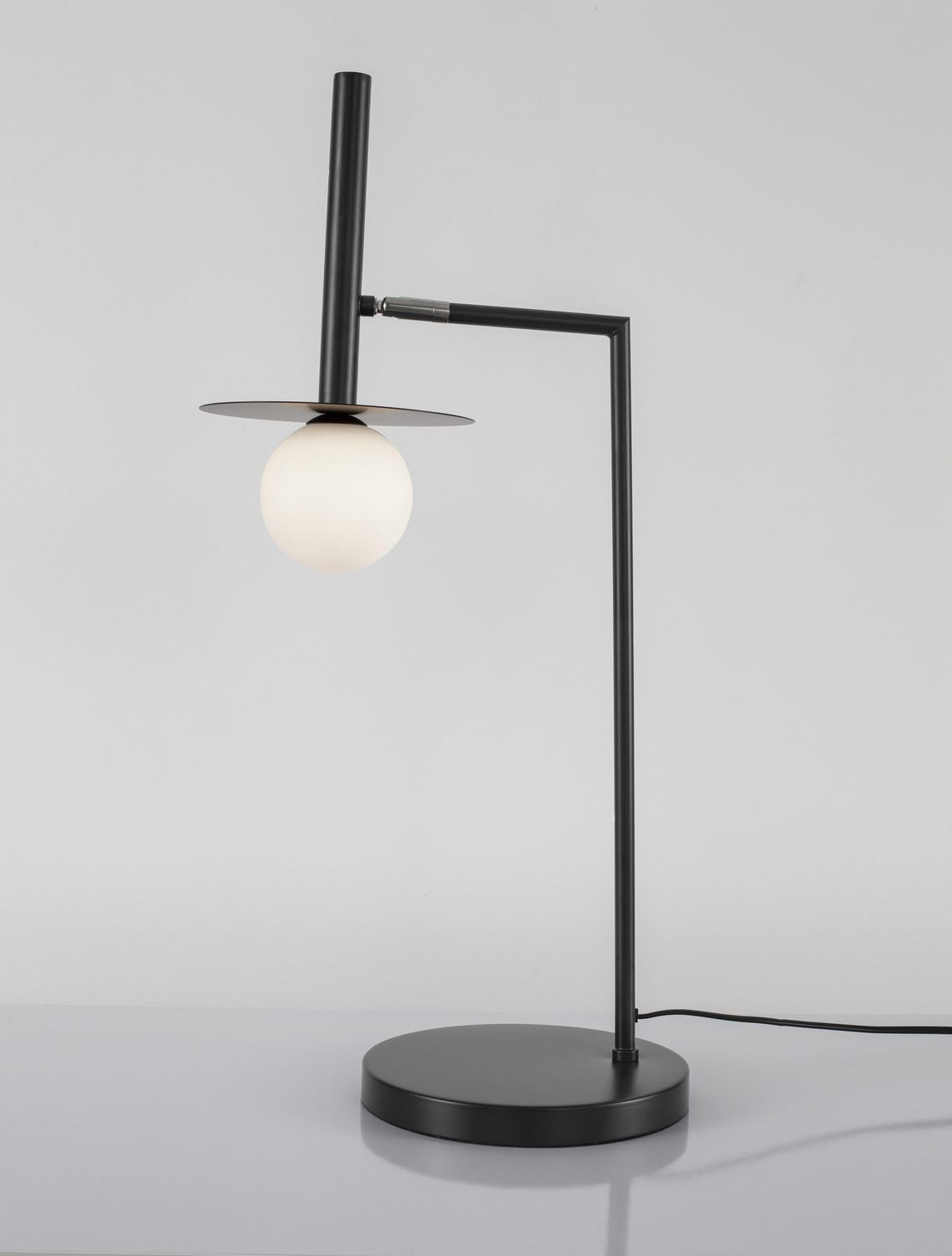 Lampe à poser Pielo noire, verre