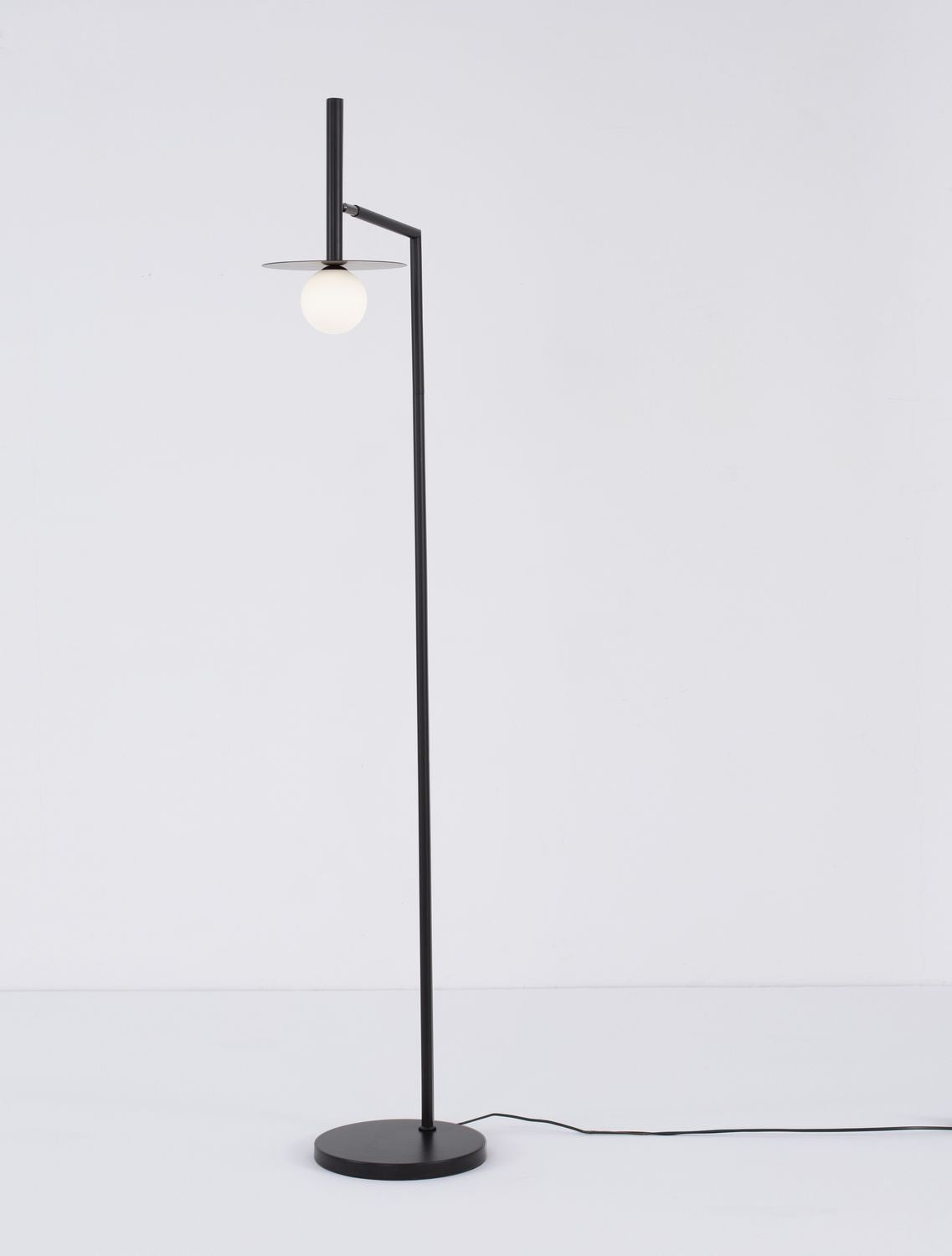 Lampadaire Pielo noir, verre