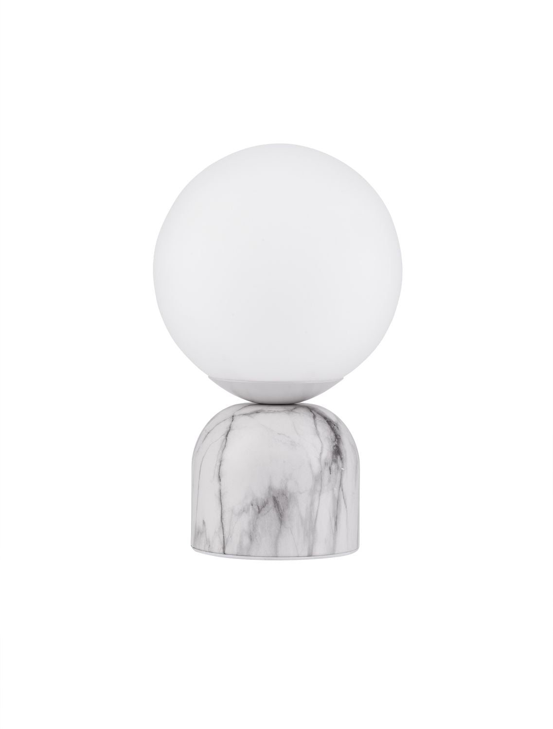 Lampe à poser Kenio blanche, verre