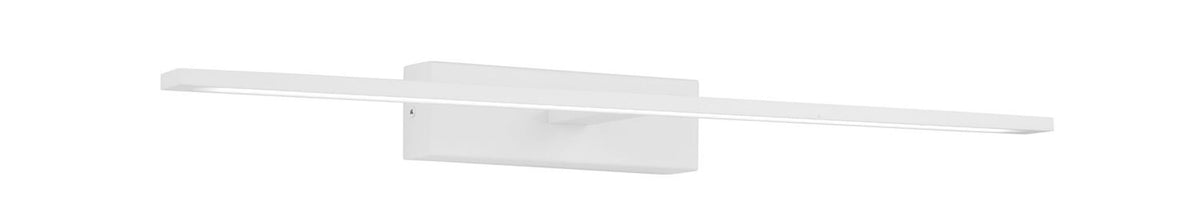 Vue en trois quarts montrant le profil fin et le boîtier rectangulaire blanc