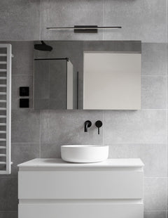 Applique murale Mondrian noire, L 62 cm