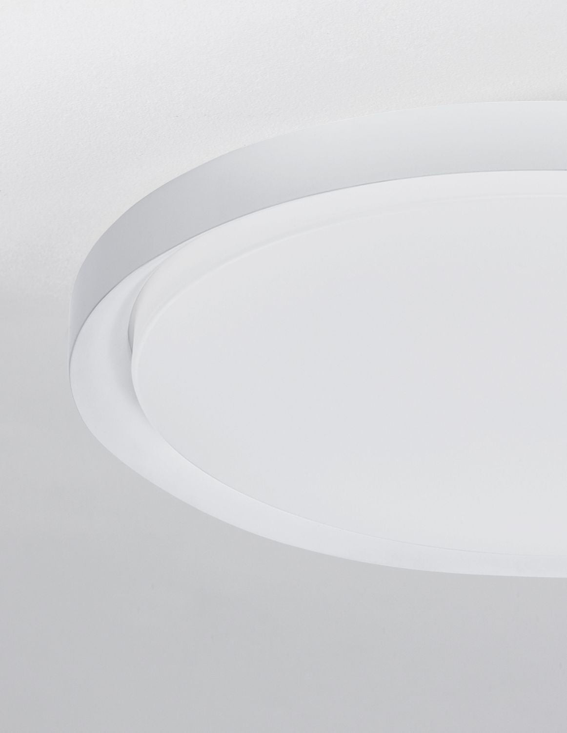 Plafonnier Troy blanc, Ø 46 cm