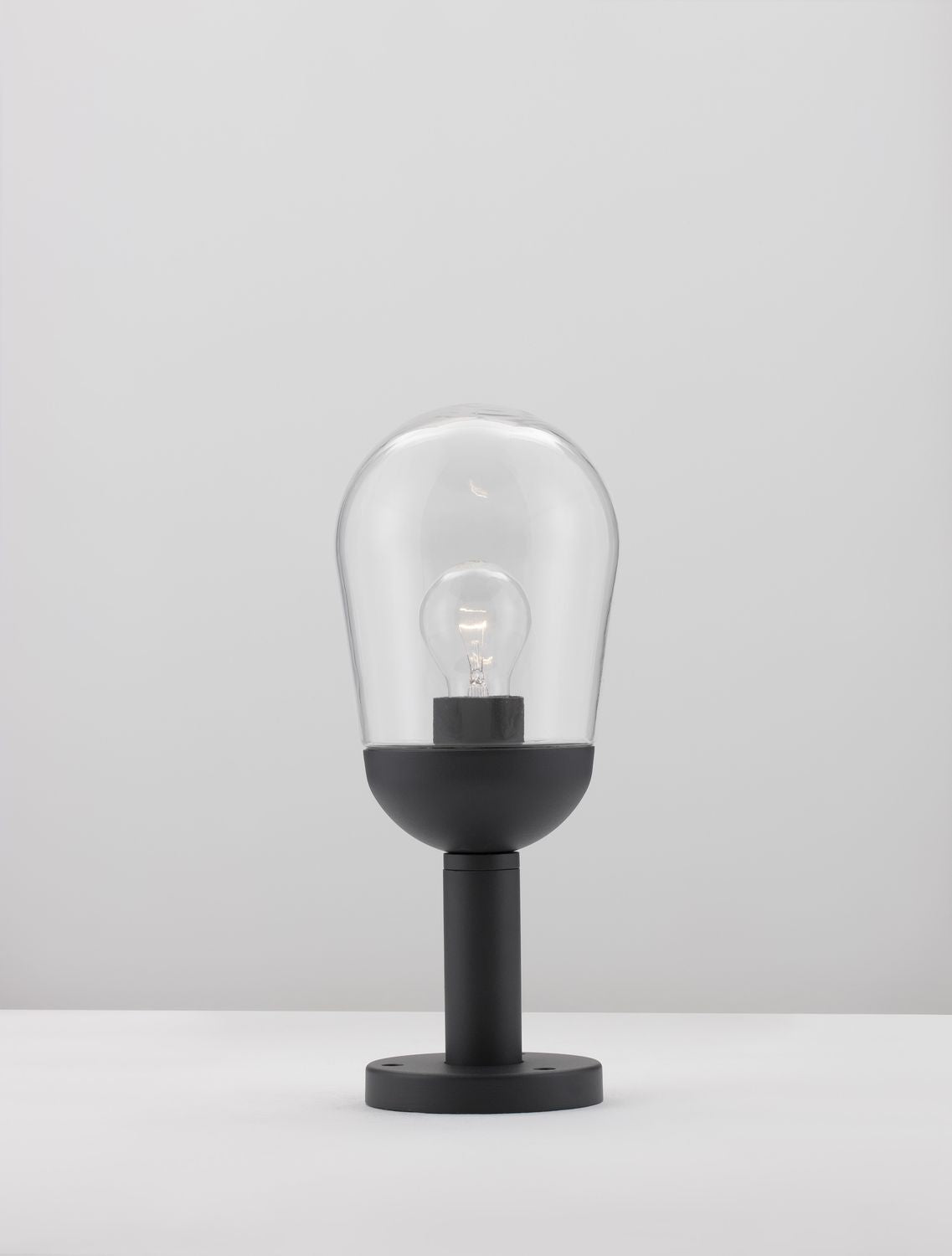 Borne extérieure Omika grise, verre
