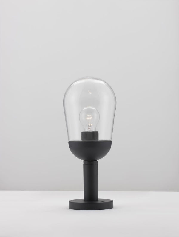 Borne extérieure Omika grise, verre